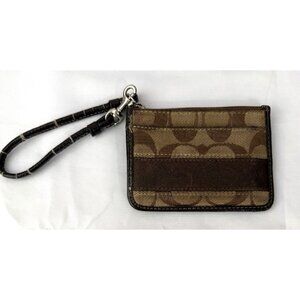 Vintage Coach Card Coin Keychain Pouch